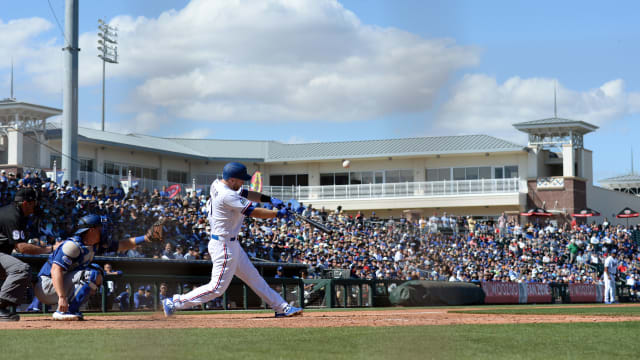 The Texas Rangers open their Cactus League spring training schedule against the Kansas City Royals at 1 p.m. Friday at Surprise Stadium in Arizona.